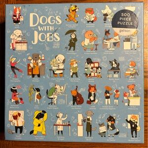 Dogs with Jobs Puzzle - 500 pieces by Galison